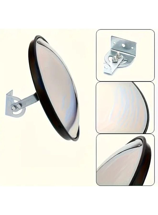 17 72 Inch Wide Angle Concave Safety Mirror Polycarbonate ABS Indoor Outdoor - Image 4